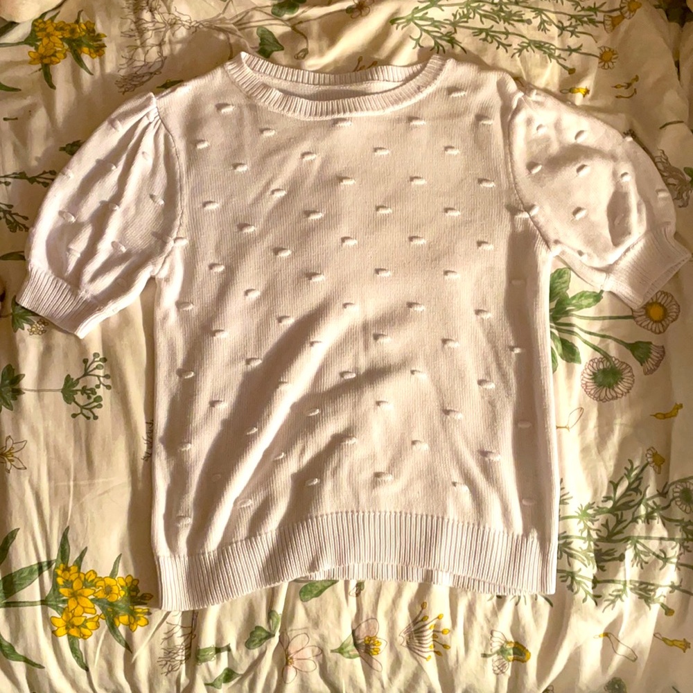 knitted women’s short sleeve top